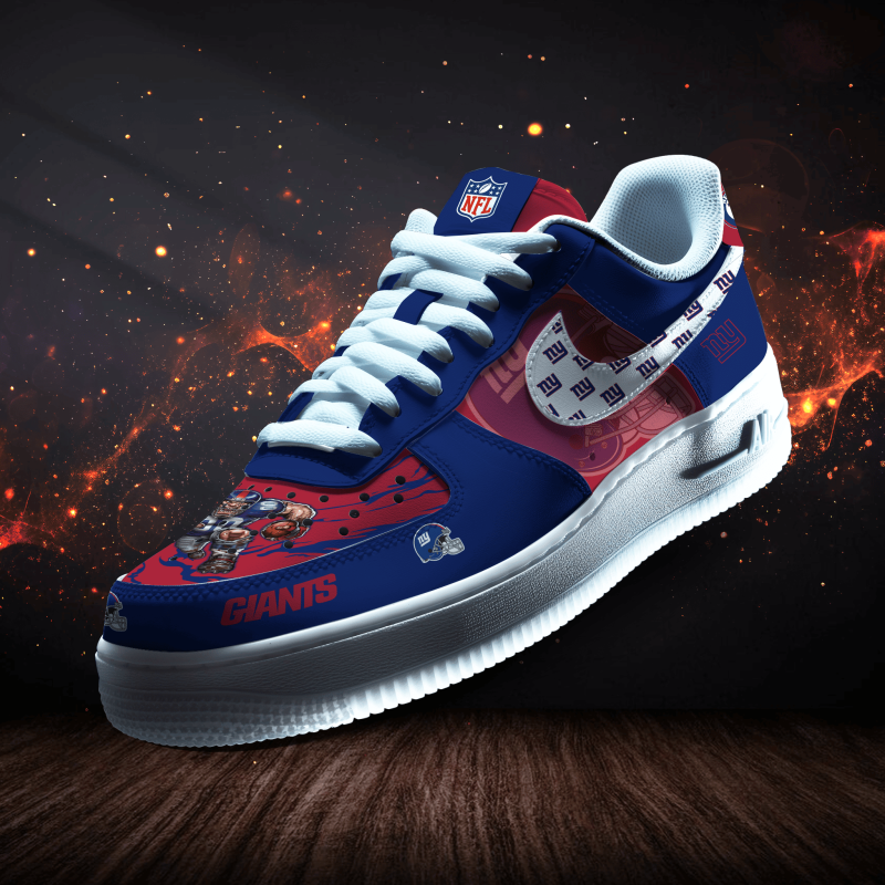 New York Giants Personalized AF1-1 Logo Pattern Sneakers