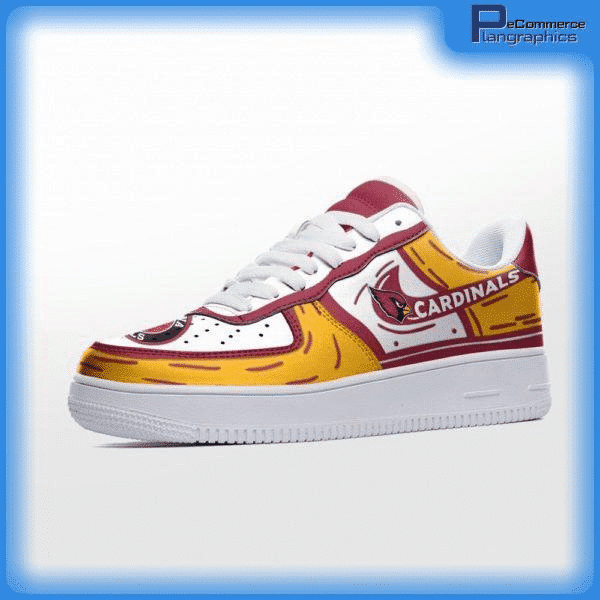 Arizona Cardinals NFL Air Force 1 Sneaker Back View