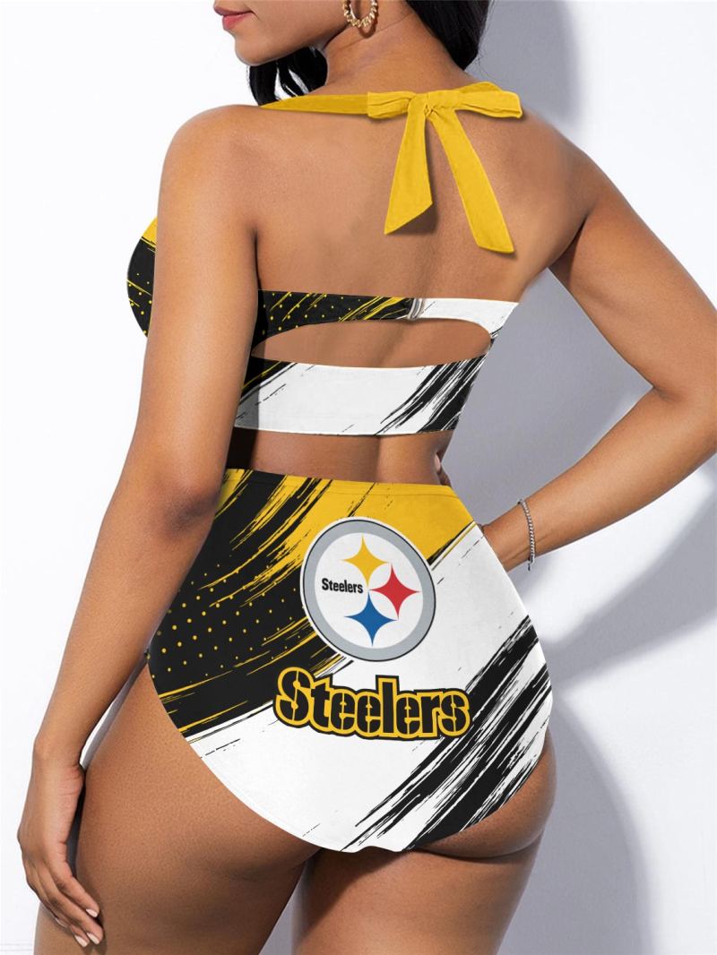 Pittsburgh Steelers Sexy Print Bikini Swimsuit - Image 2