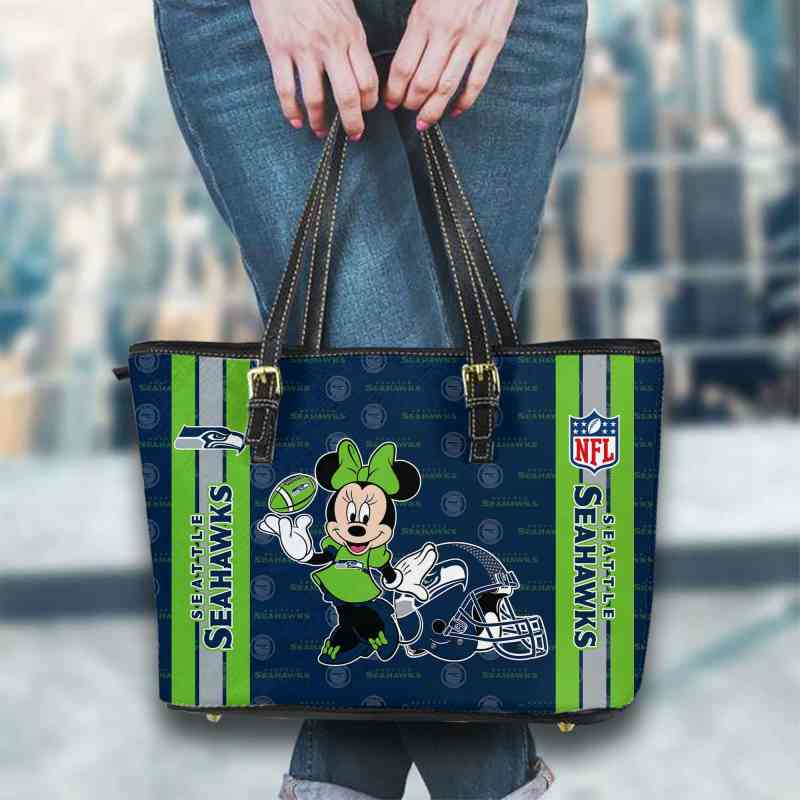 Seattle Seahawks Women Leather Tote Hand Bag
