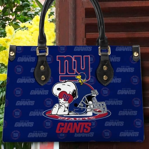 New York Giants Leather Hand Bag Mockup