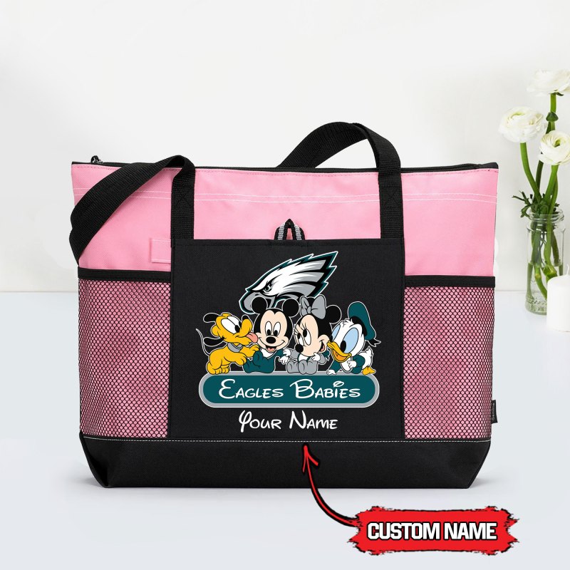 Philadelphia Eagles Tote Bag Pink