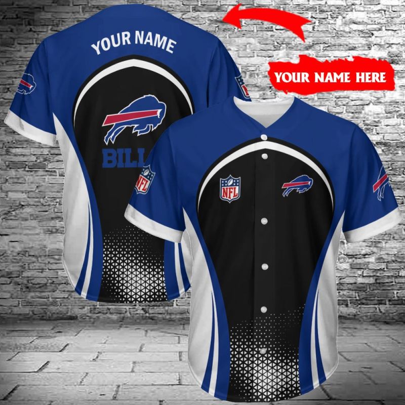 Buffalo Bills Personalized Baseball Jersey