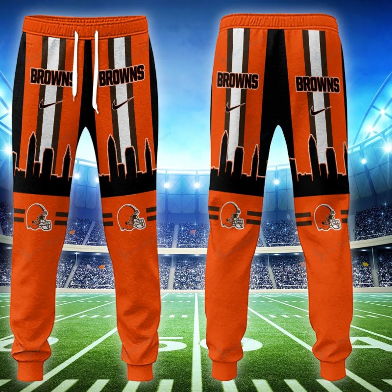 Cleveland Browns Stylish Hoodie and Joggers