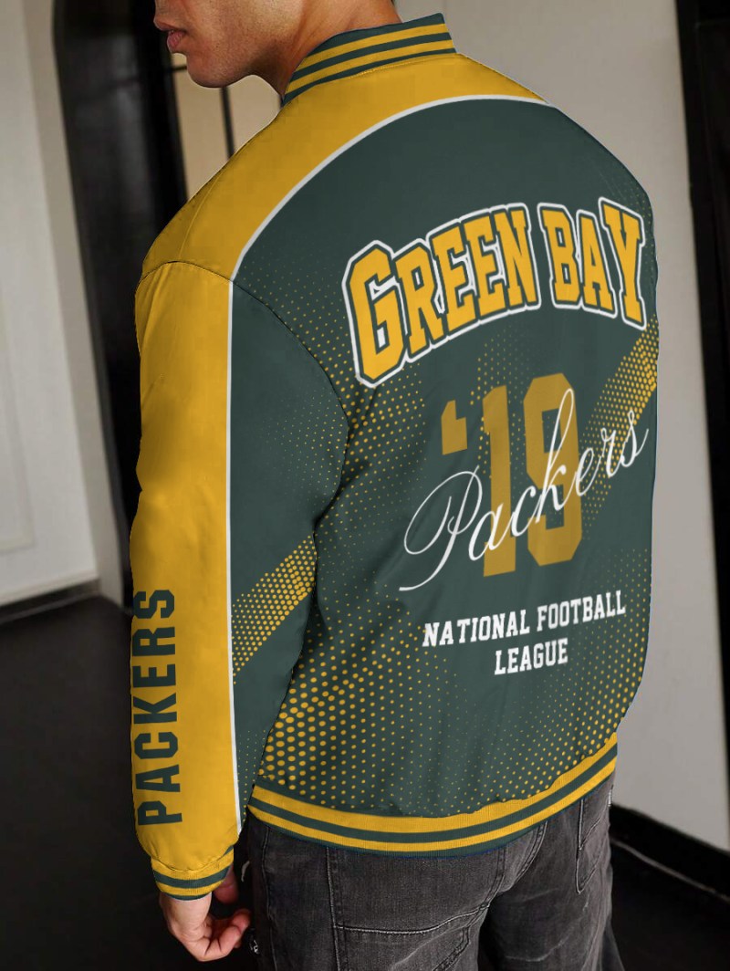 Green Bay Packers Varsity Jacket Image 2