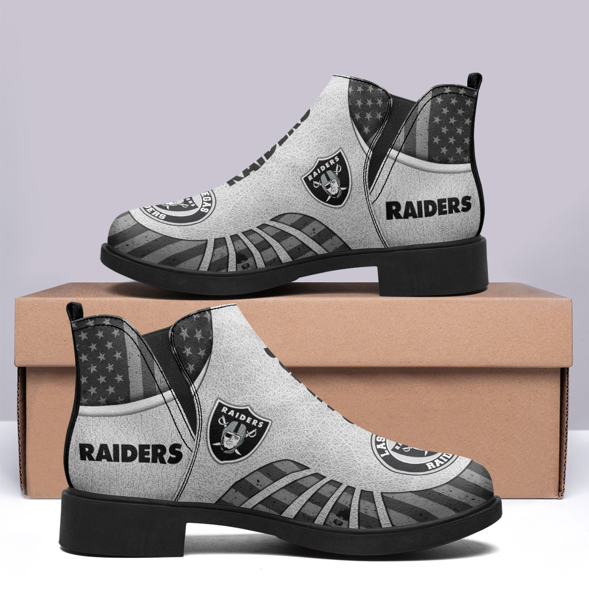 Las Vegas Raiders Comfort Fashion Short Boots