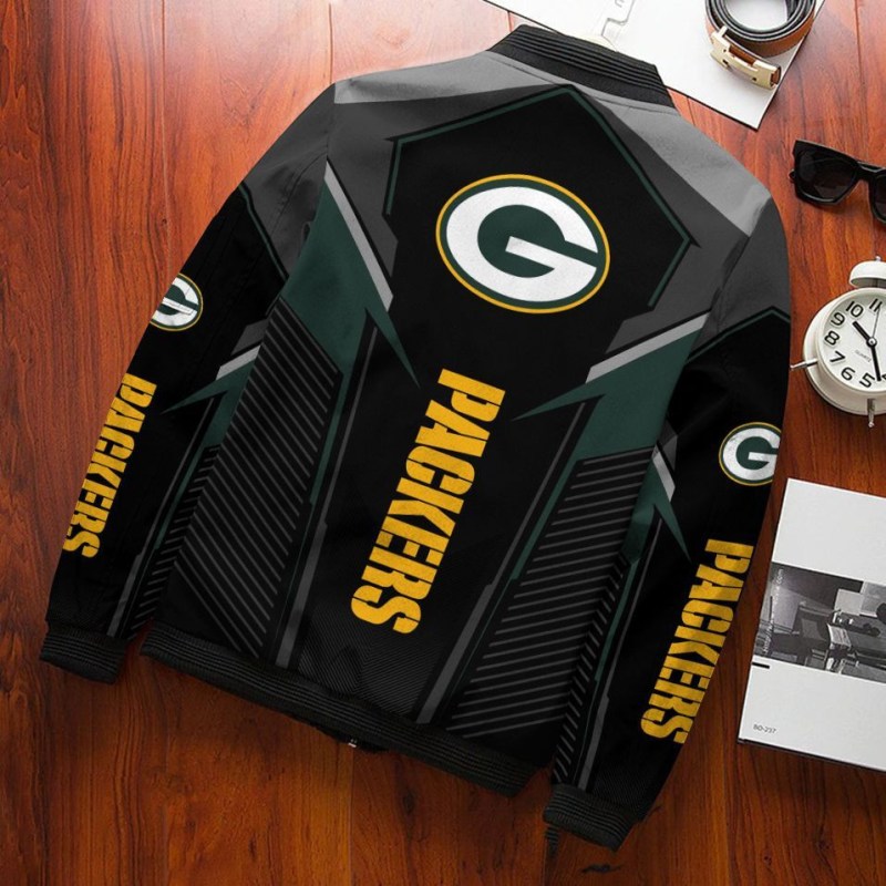 Green Bay Packers Bomber Jacket Back