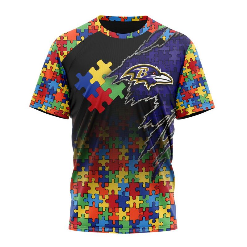 Baltimore Ravens Special Autism Awareness Design Hoodie