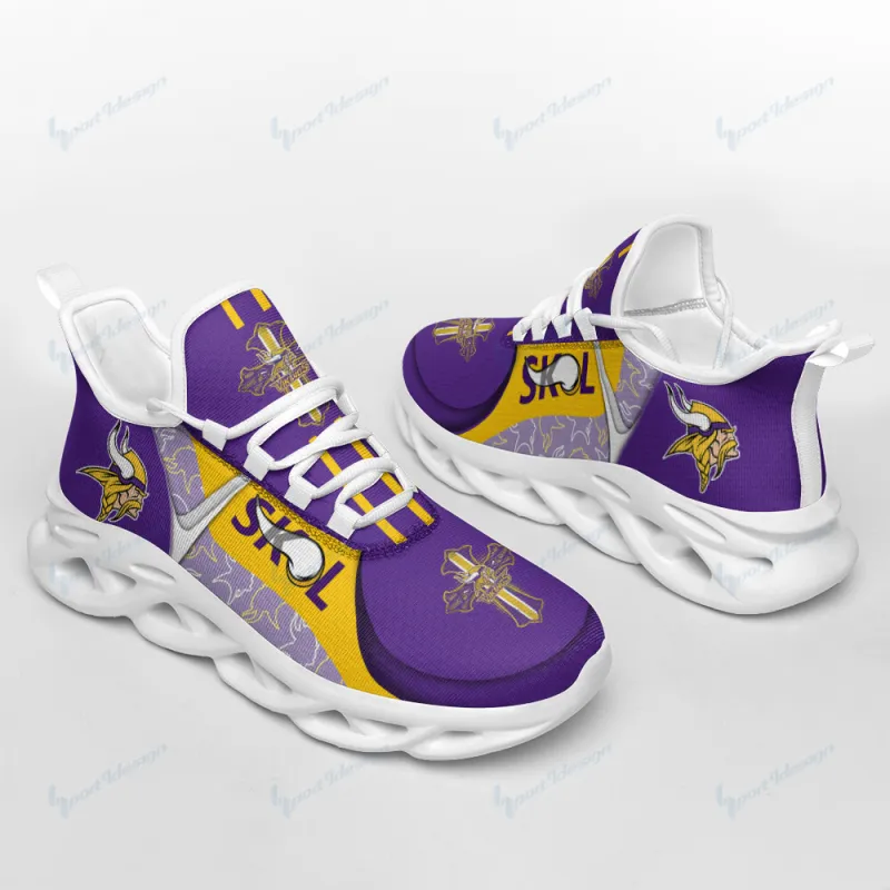 Minnesota Vikings Yezy Running Sneakers