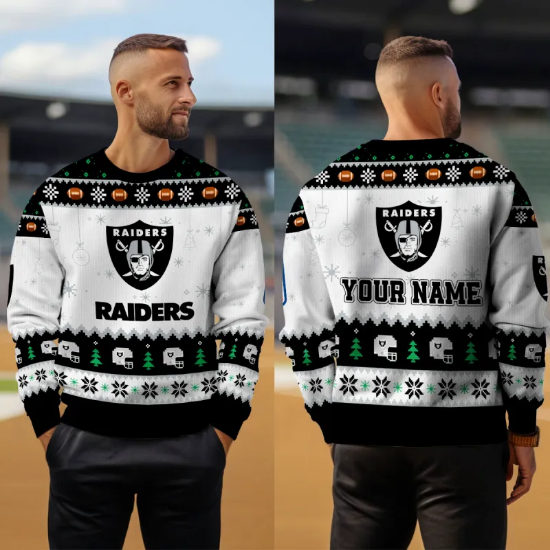 Las Vegas Raiders Christmas Sweater Outdoor
