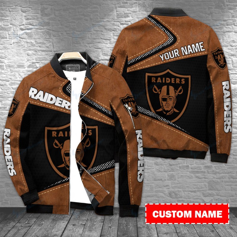 Las Vegas Raiders Personalized Bomber Jacket