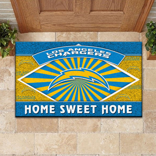 Los Angeles Chargers Doormat - Angle View