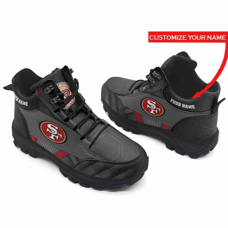 San Francisco 49ers Personalized Hiking Shoes
