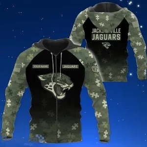 Jacksonville Jaguars All Over Printed Hoodie 4