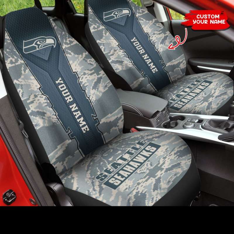 Seattle Seahawks Personalized Car Seat Covers for Game Day