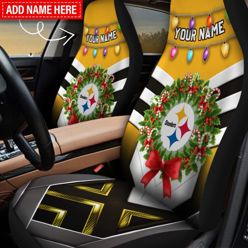 Pittsburgh Steelers Personalized Car Seat Covers