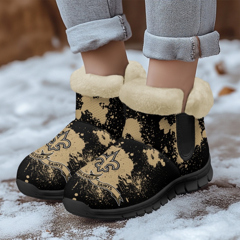 New Orleans Saints Comfy Winter Snow Boots 3