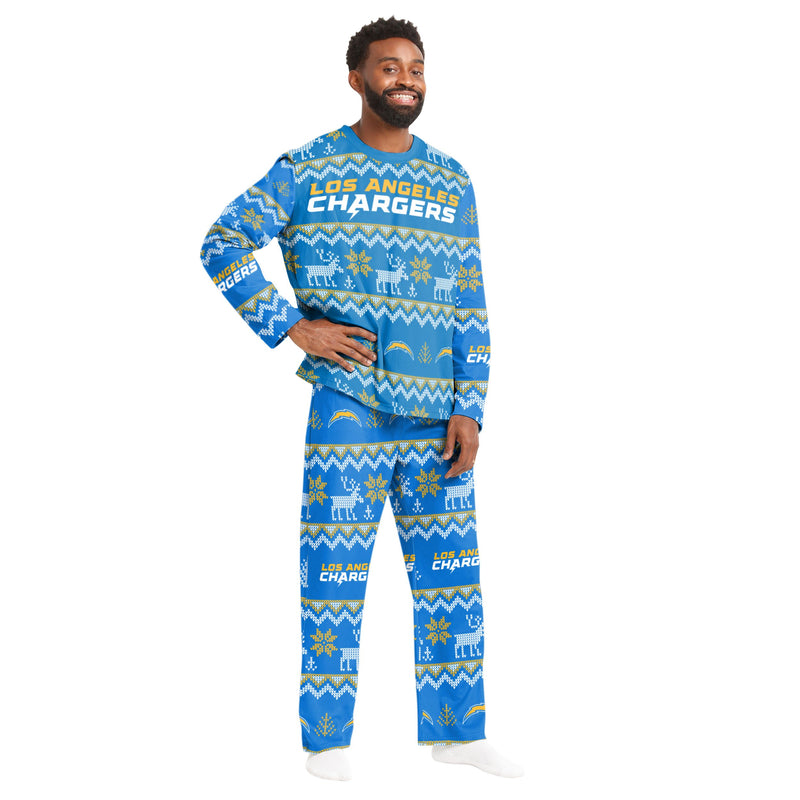 Los Angeles Chargers Family Holiday Pajamas - Image 2