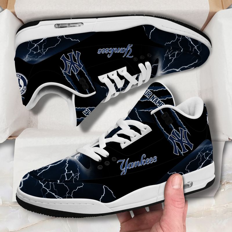 New York Yankees JD03 Leather Shoes Image 1