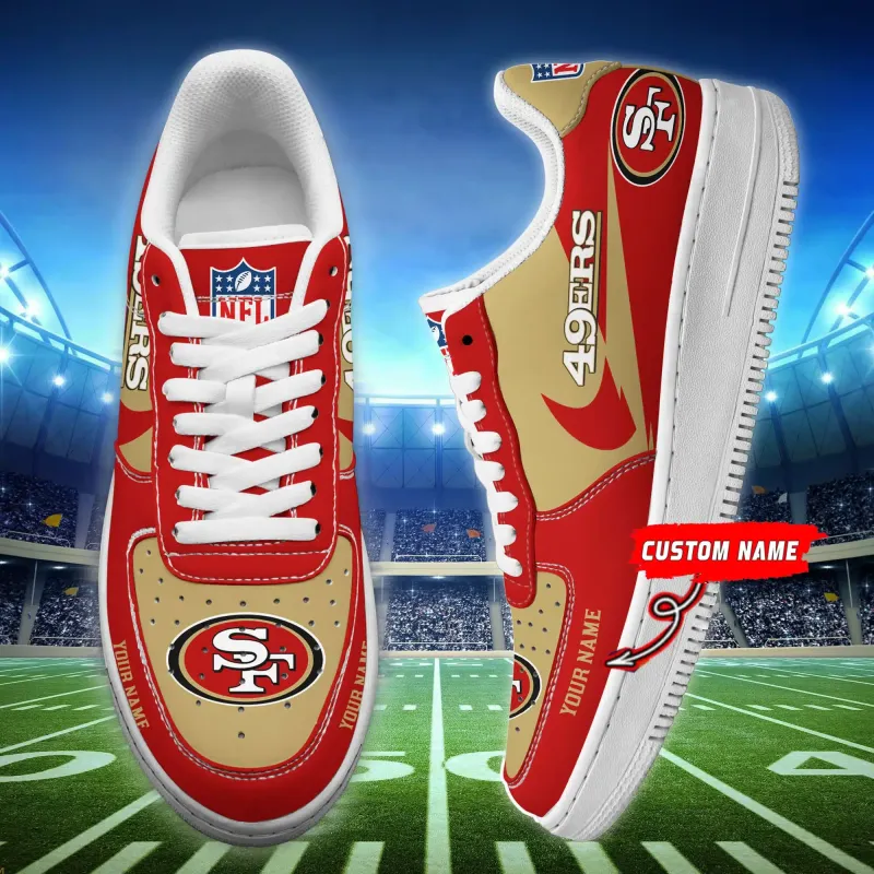 San Francisco 49ers Personalized AF1 Shoes