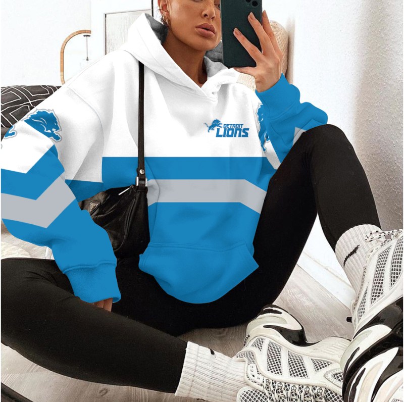 Detroit Lions Hooded Pocket Pullover Hoodie