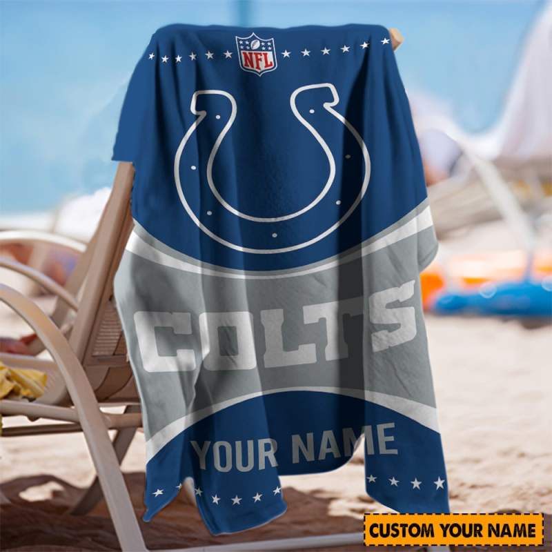 Personalized Colts Beach Towel