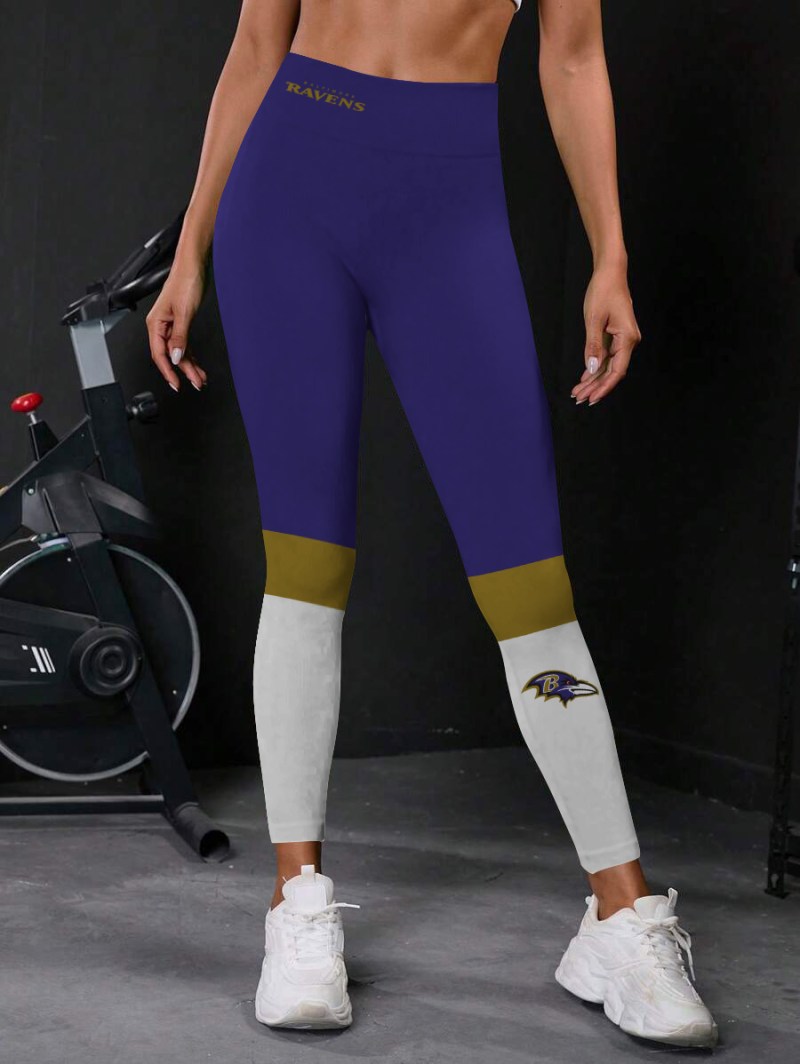 Baltimore Ravens High Waist Push Up Printed Leggings