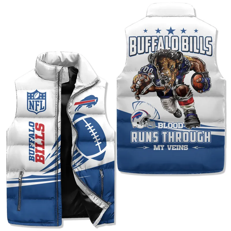 Buffalo Bills Premium Sleeveless Puffer Jacket