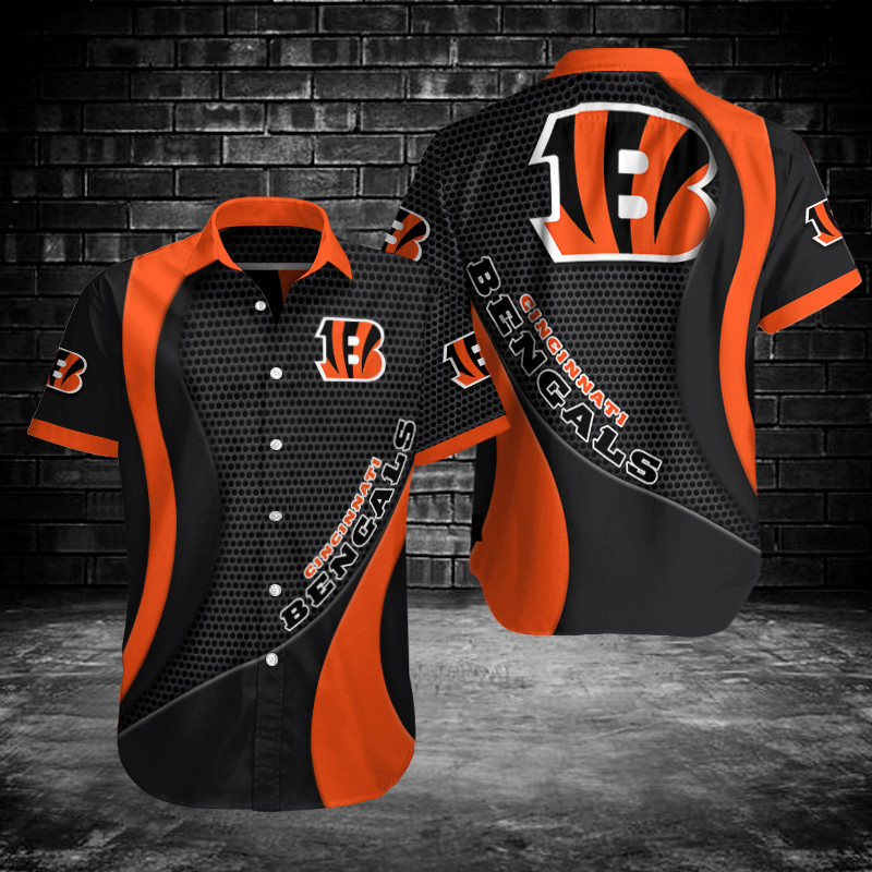 Cincinnati Bengals Button Shirt Sizing Chart