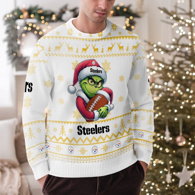 Pittsburgh Steelers Ugly Christmas Sweater - Outdoor View 1