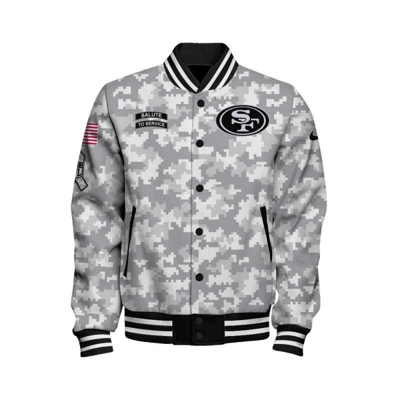 San Francisco 49ers Unisex Athletic Legacy Varsity Jacket AZBTVJK000144 5 Varsity Jacket Detail
