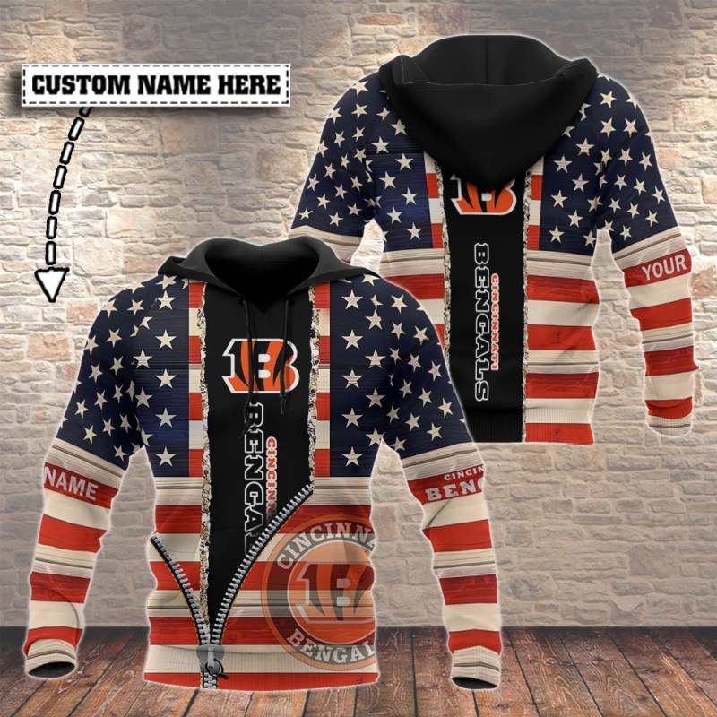 Cincinnati Bengals Personalized Hoodie