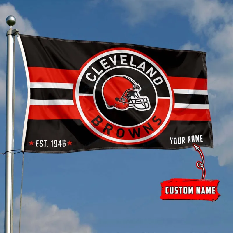Cleveland Browns Personalized Flag
