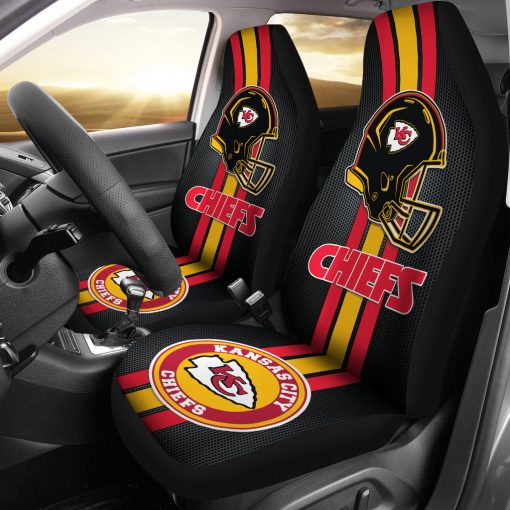 Kansas City Chiefs Car Seat Cover Front View