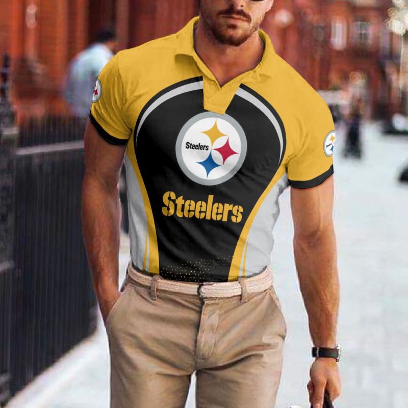 Pittsburgh Steelers Polo T-shirt Back