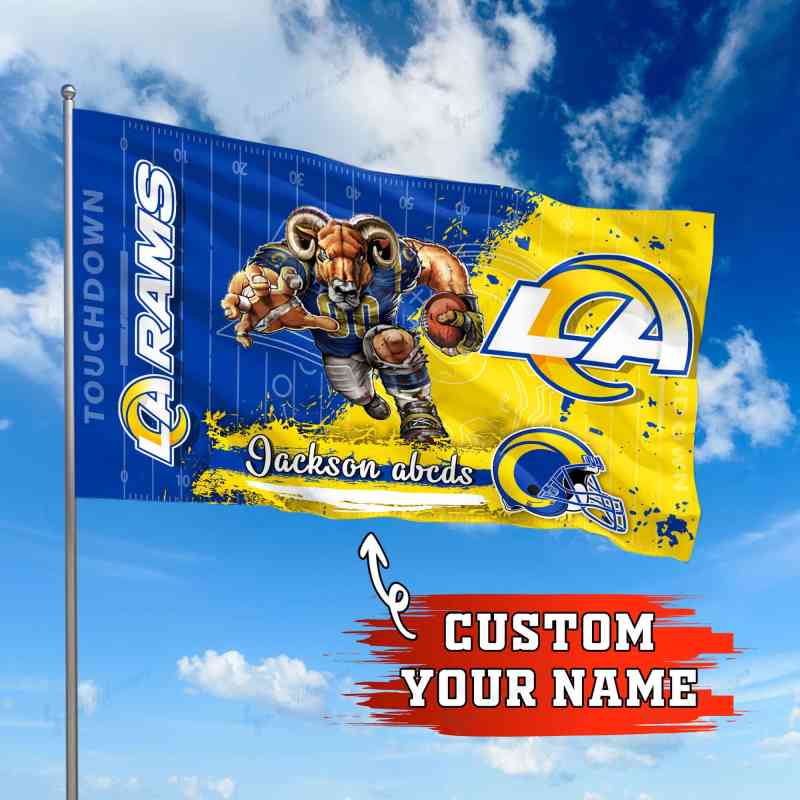 Los Angeles Rams Personalized Flag