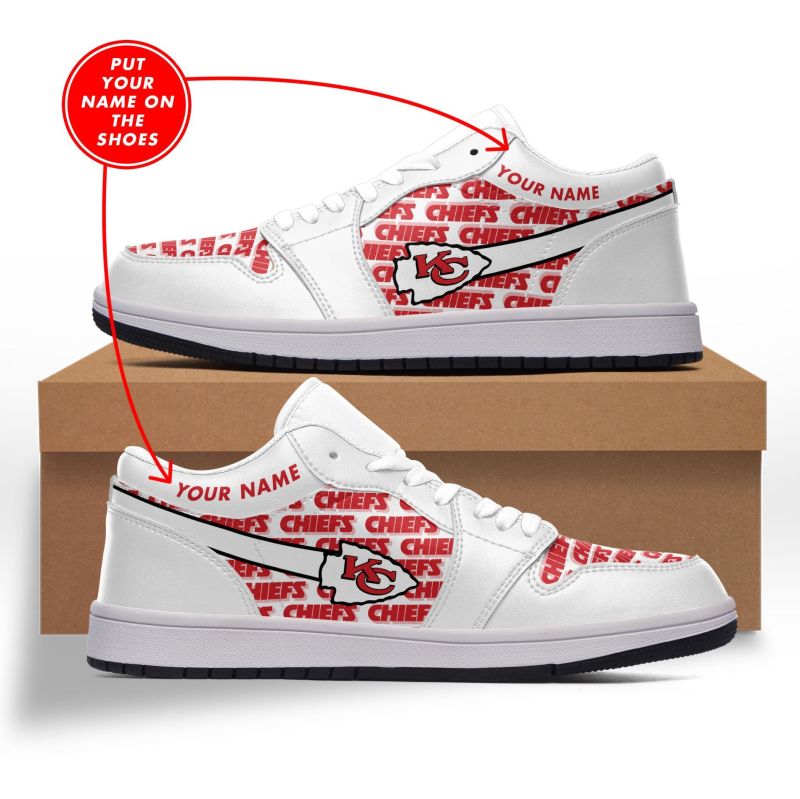 Kansas City Chiefs Sneakers Side View