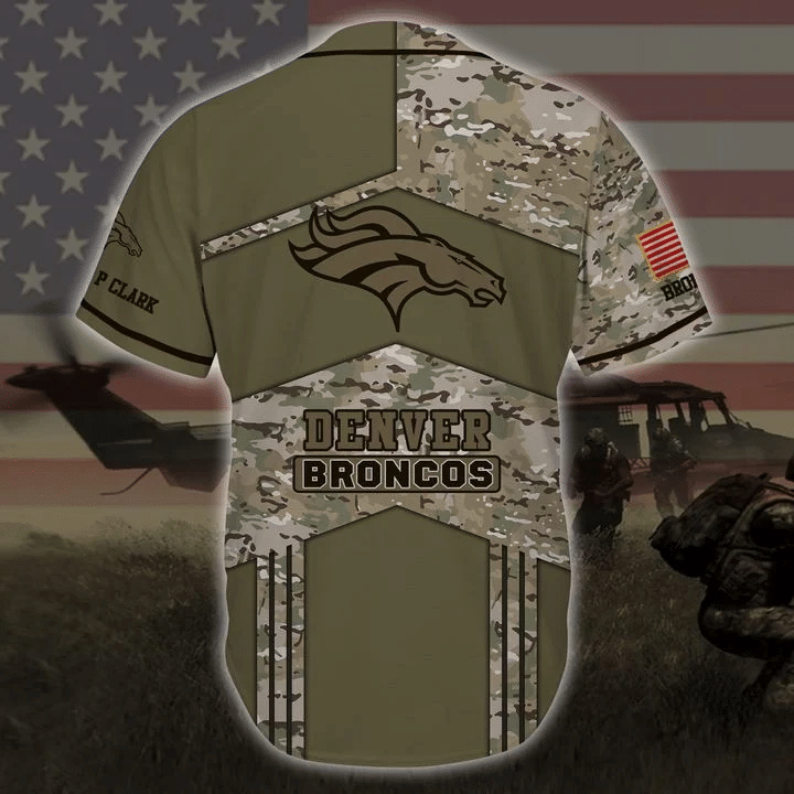 Denver Broncos Personalized Baseball Jersey