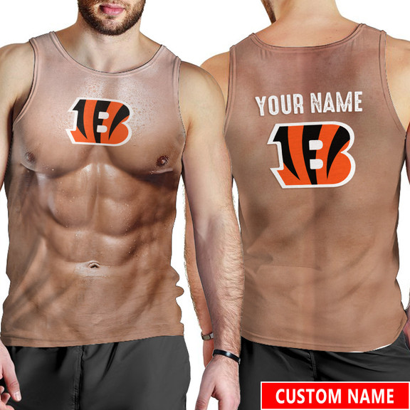 Cincinnati Bengals Personalized Men Tank Top
