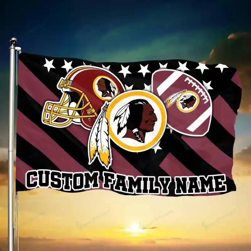 Washington Redskins Personalized Flag