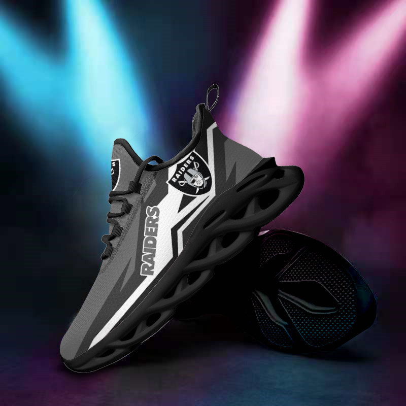 Las Vegas Raiders Yezy Running Sneakers Side View