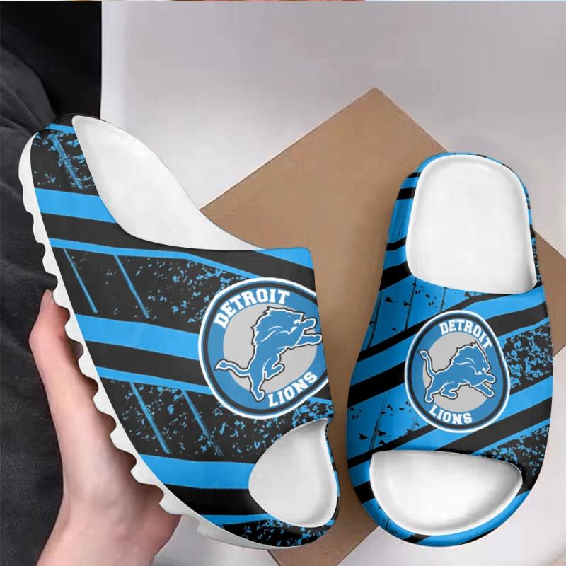 Detroit Lions Yeezy Slippers