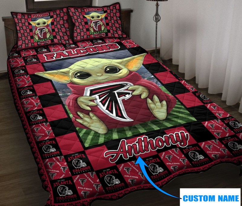 Atlanta Falcons Personalized Quilt Set
