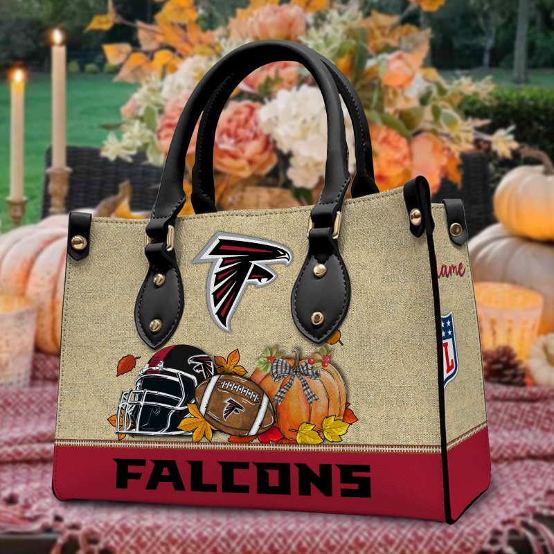 Stylish Atlanta Falcons Leather Hand Bag