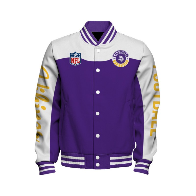 Minnesota Vikings Varsity Jacket 2