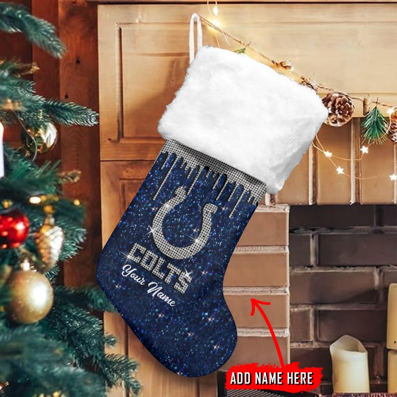 Indianapolis Colts Personalized Christmas Socks