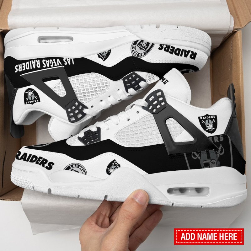 Custom Las Vegas Raiders AJ4 Sneakers