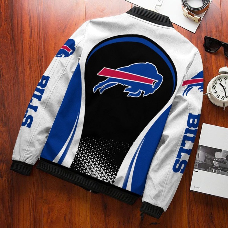 Buffalo Bills Bomber Jacket Back View