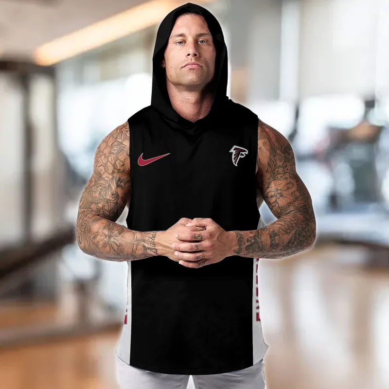 Atlanta Falcons Hooded Tank Top - Dynamic View