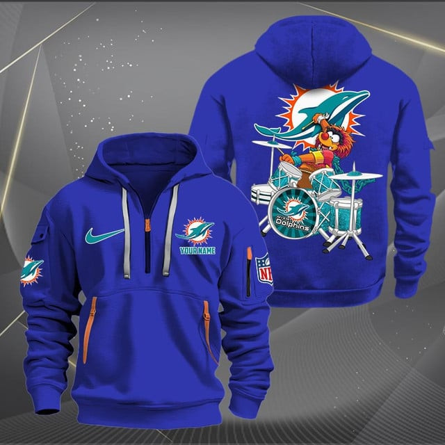 Miami Dolphins hoodie on Model